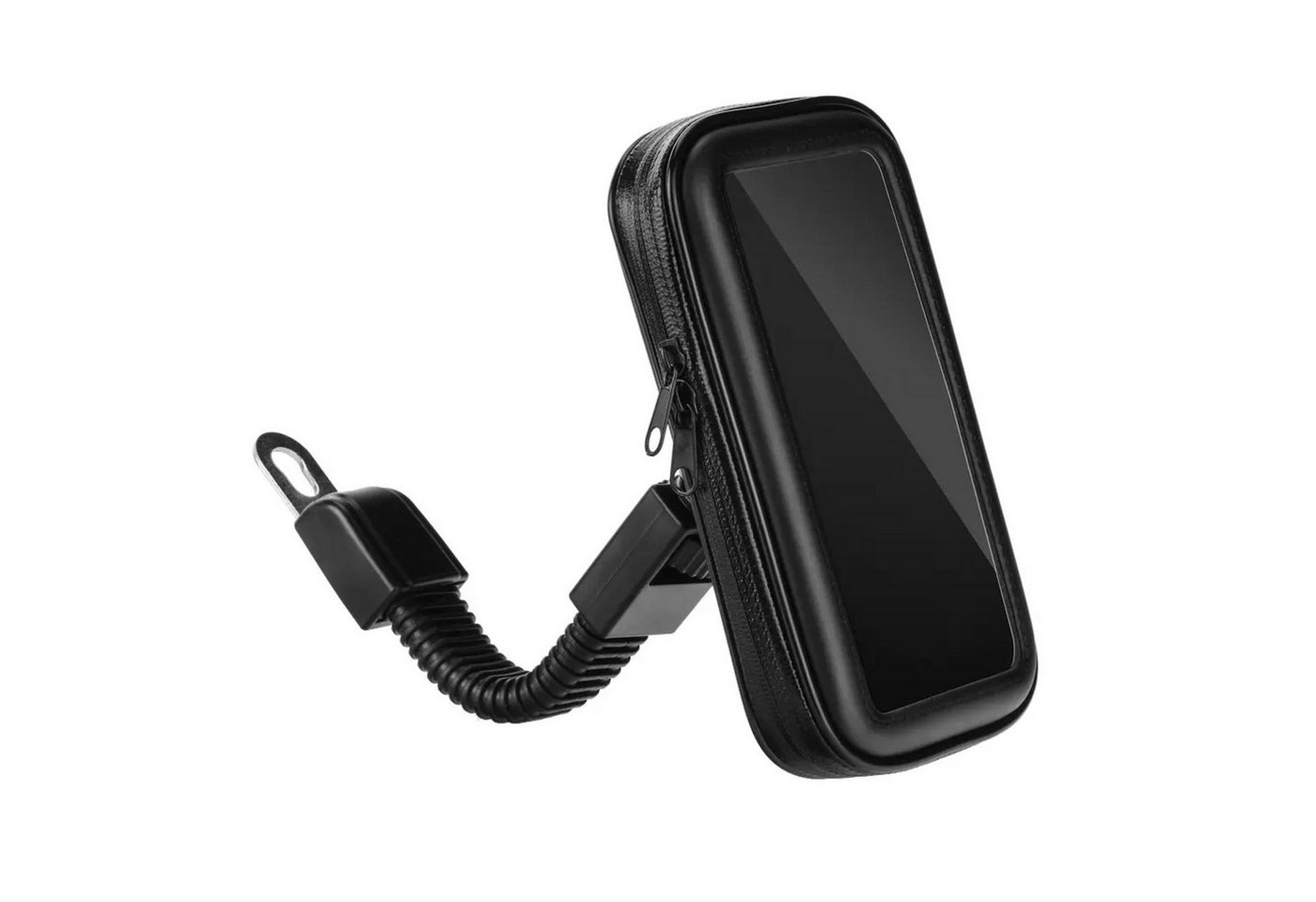 CoolGadget Handy-Halterung Universalhalter Spiegel, (bis 5,5 Zoll, Universal Spiegel Smartphone Halter Motorrad Bike Roller Tasche)
