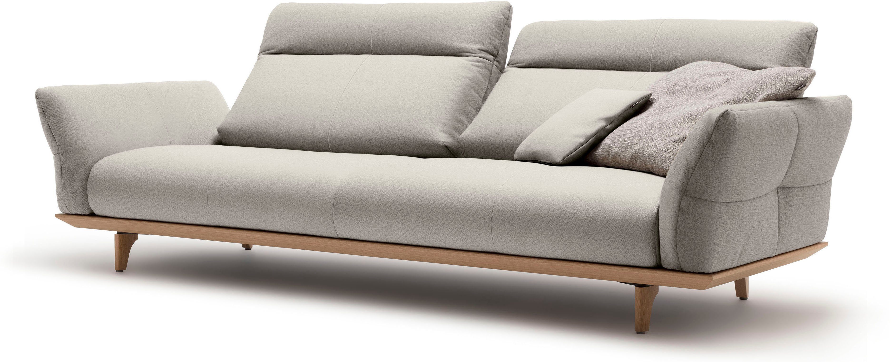 hülsta sofa hs.460, Eiche, Sockel natur, Breite in 4-Sitzer Eiche 248 cm Füße