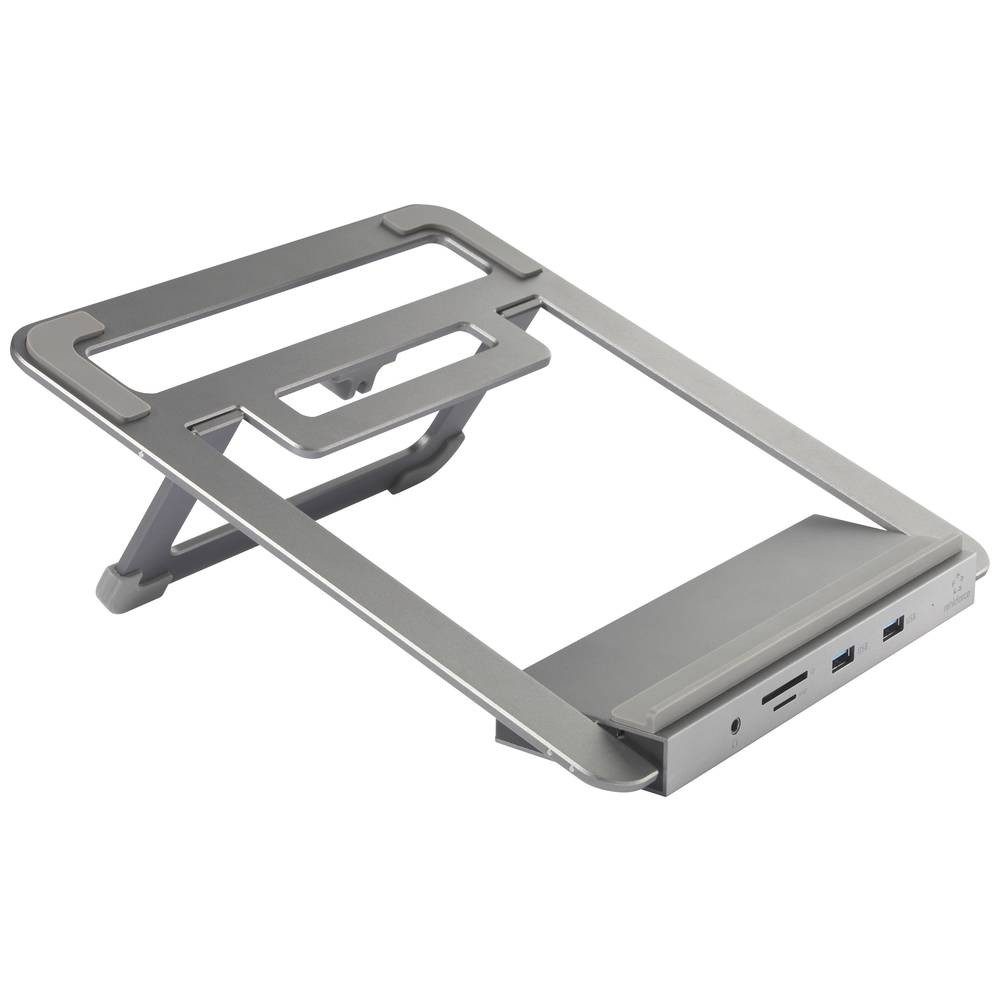 Renkforce Laptop-Dockingstation USB-C® 12-in-1 Dual 4K Laptop-Dockingstation inkl. Ständer RF-5239194, USB-C® Power Delivery