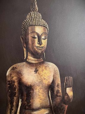 Asien LifeStyle Gemälde Buddha Gemälde Acrylgemälde Thailand Wandbild