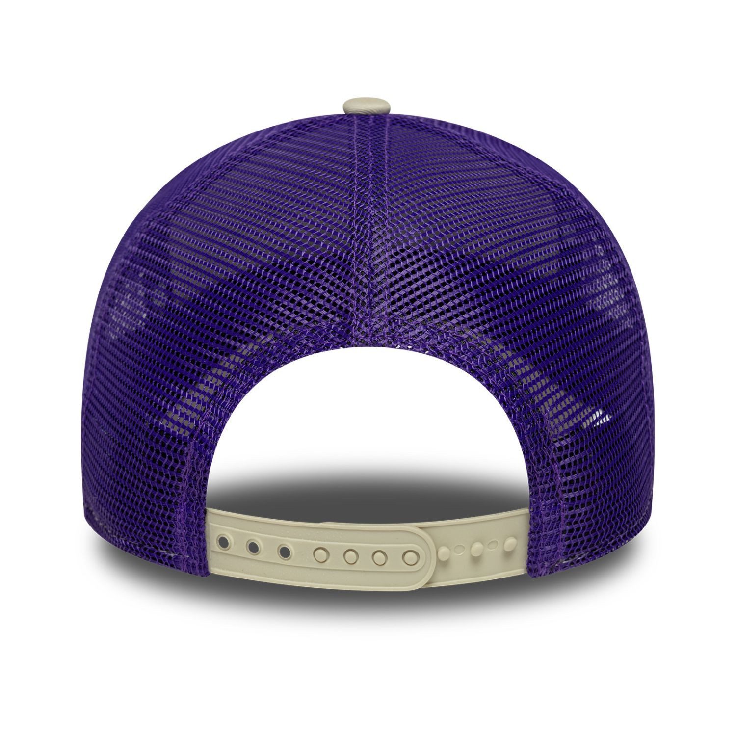 New Era Trucker Cap AFrame Trucker SCRIPT Los Angeles Lakers
