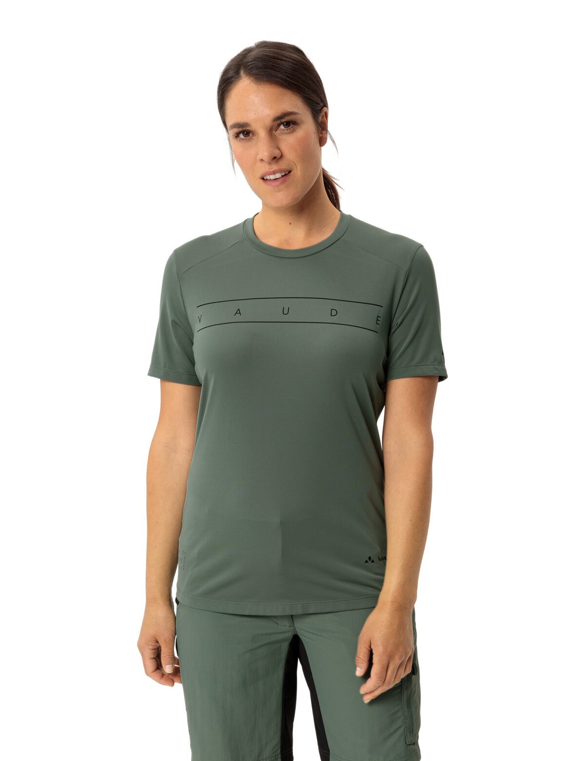 VAUDE Funktionsshirt Wo Qimsa Logo Shirt Kurzarm, Rundhalsausschnitt, für sportliche Aktivitäten