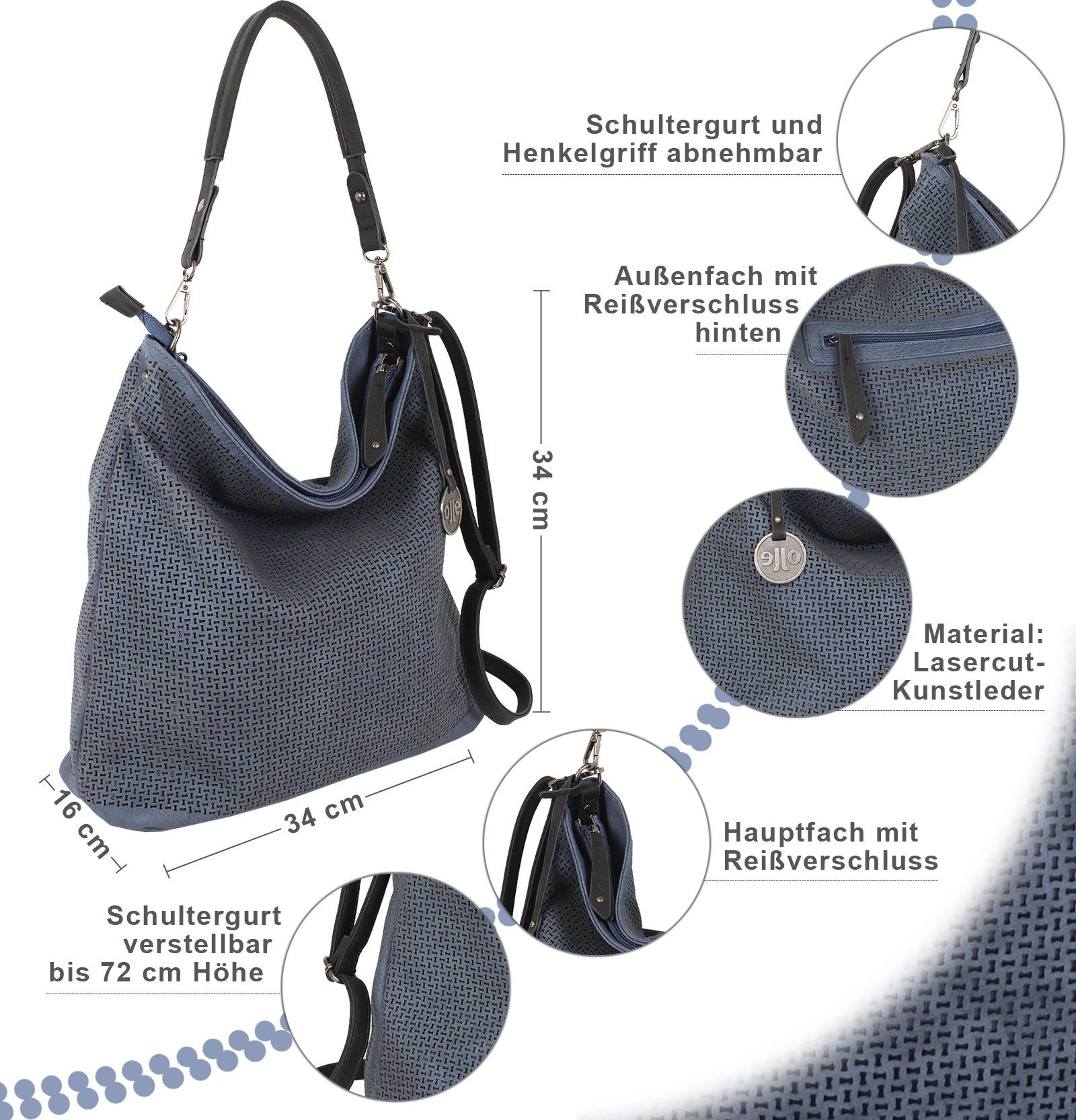 J JONES JENNIFER JONES Schultertasche - günstig online kaufen