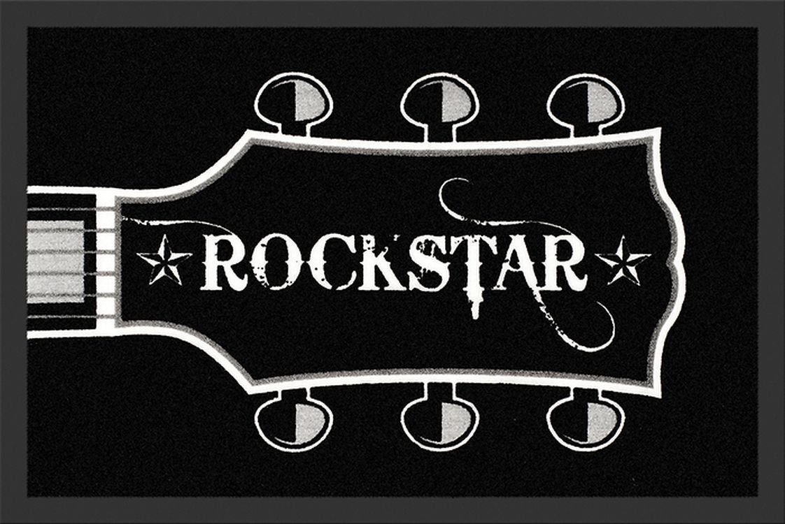 Fußmatte Rockbites - Fußmatte "Rockstar - Guitar Head" Schwarz Nr.151 (100690), Rockbites