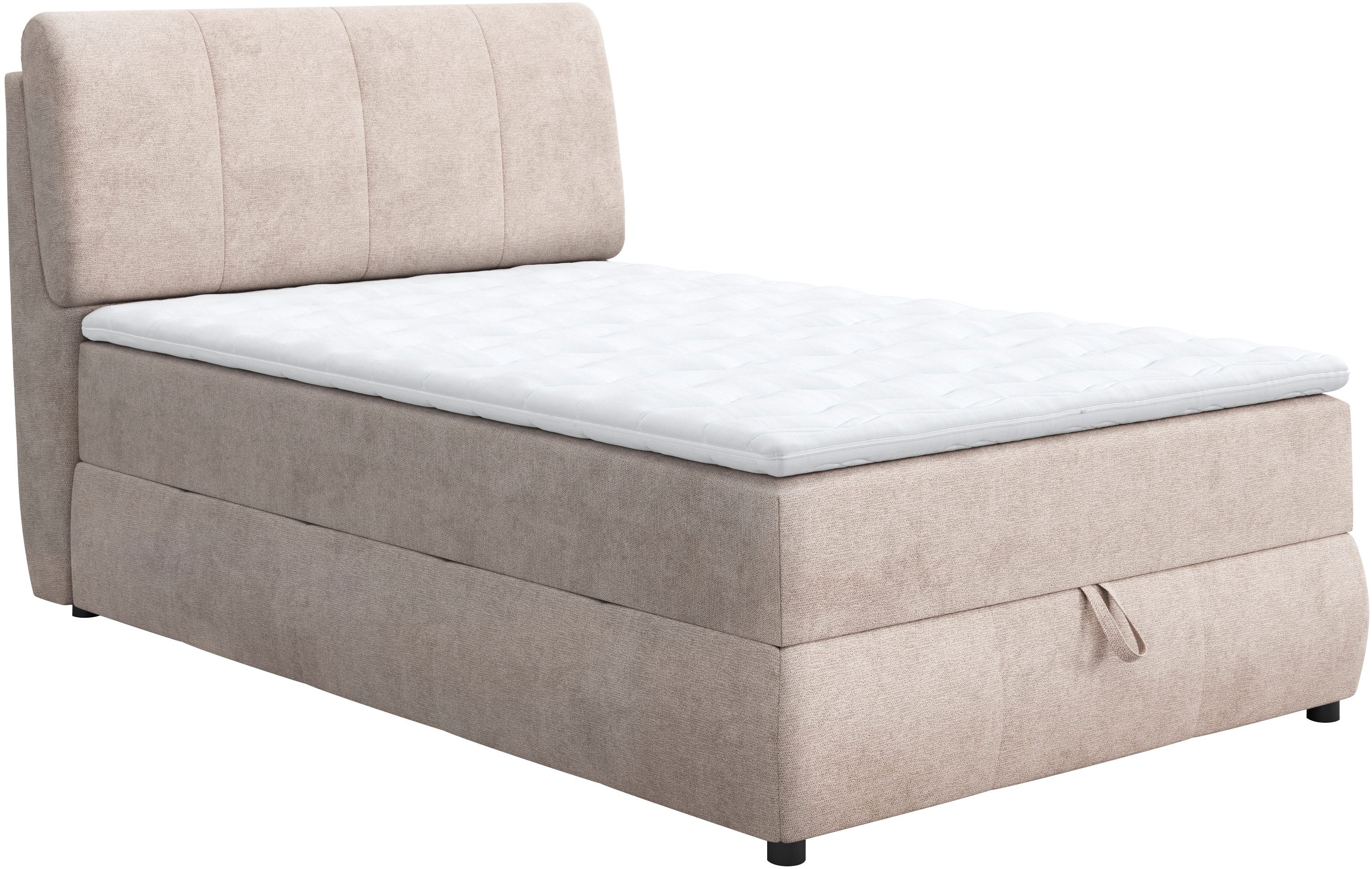 COTTA Boxbett Cooper, inkl. Topper, Bettkasten und verstellbarem Kopfteil