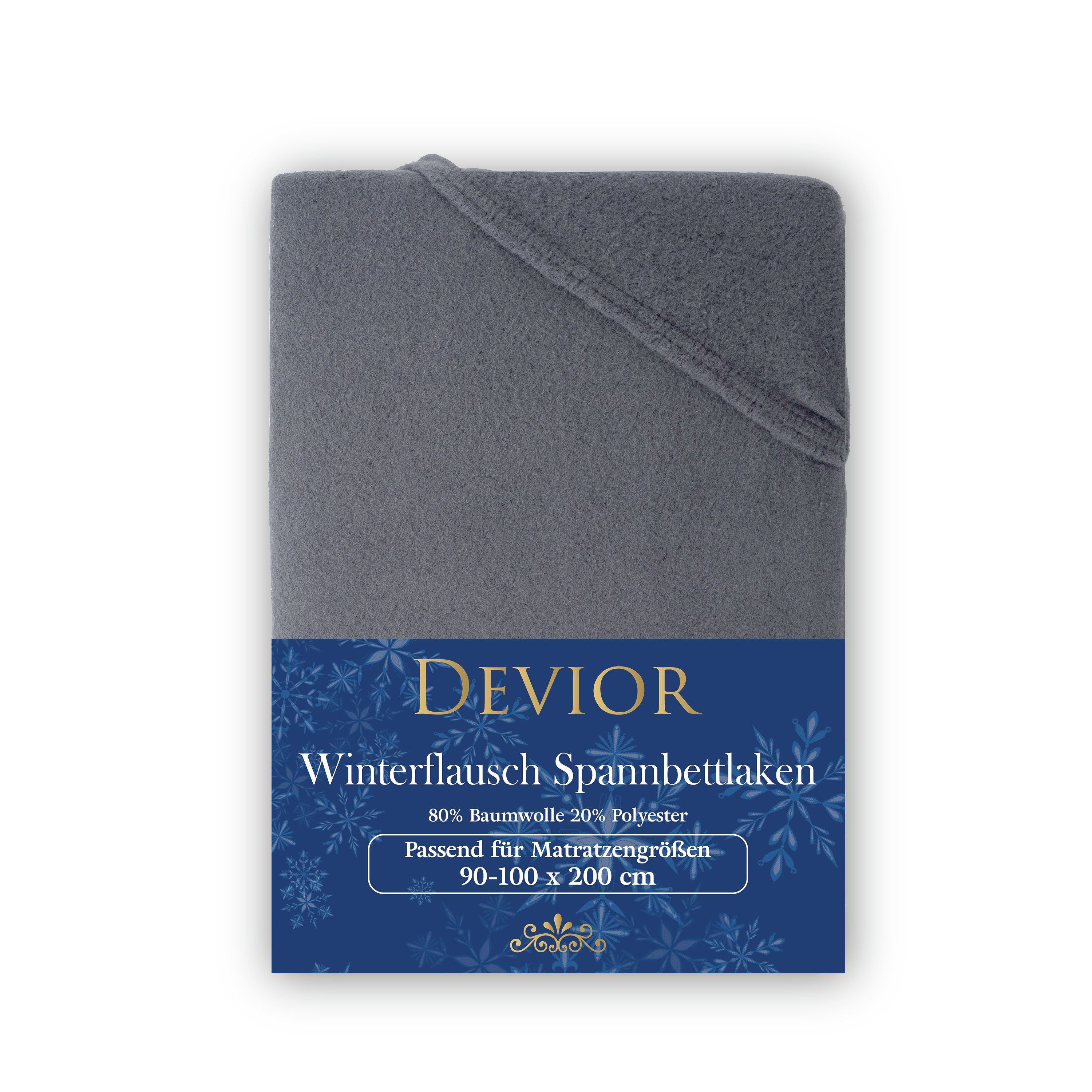 Devior Spannbettlaken Fleece 80% Baumwolle 20% Polyester, Winterspannbettla günstig online kaufen