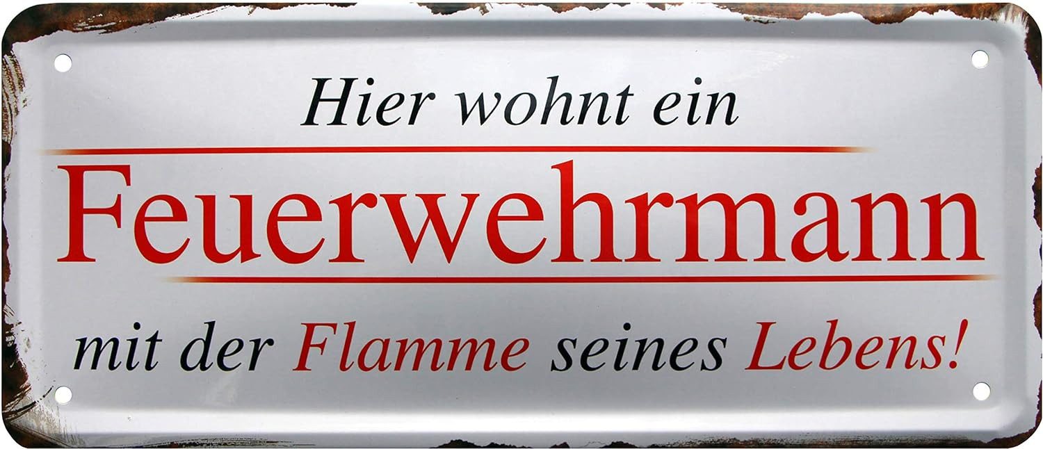 WOGEKA ART Metallbild Hier wohnt ein günstig online kaufen