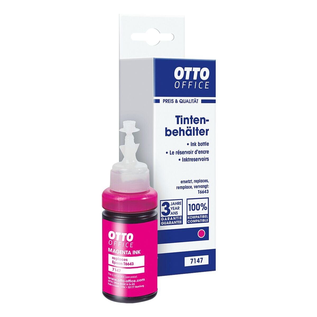 Otto Office  Office T6643 Tintenpatrone (ersetzt Epson »T6643«, magenta)