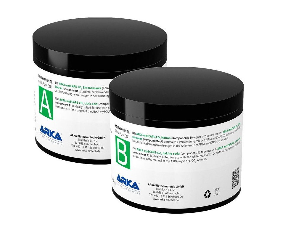 ARKA Biotechnologie GmbH CO2 Diffusor ARKA myScape Bio Co2 Nachfüllset - 2 Komponenten je 600g