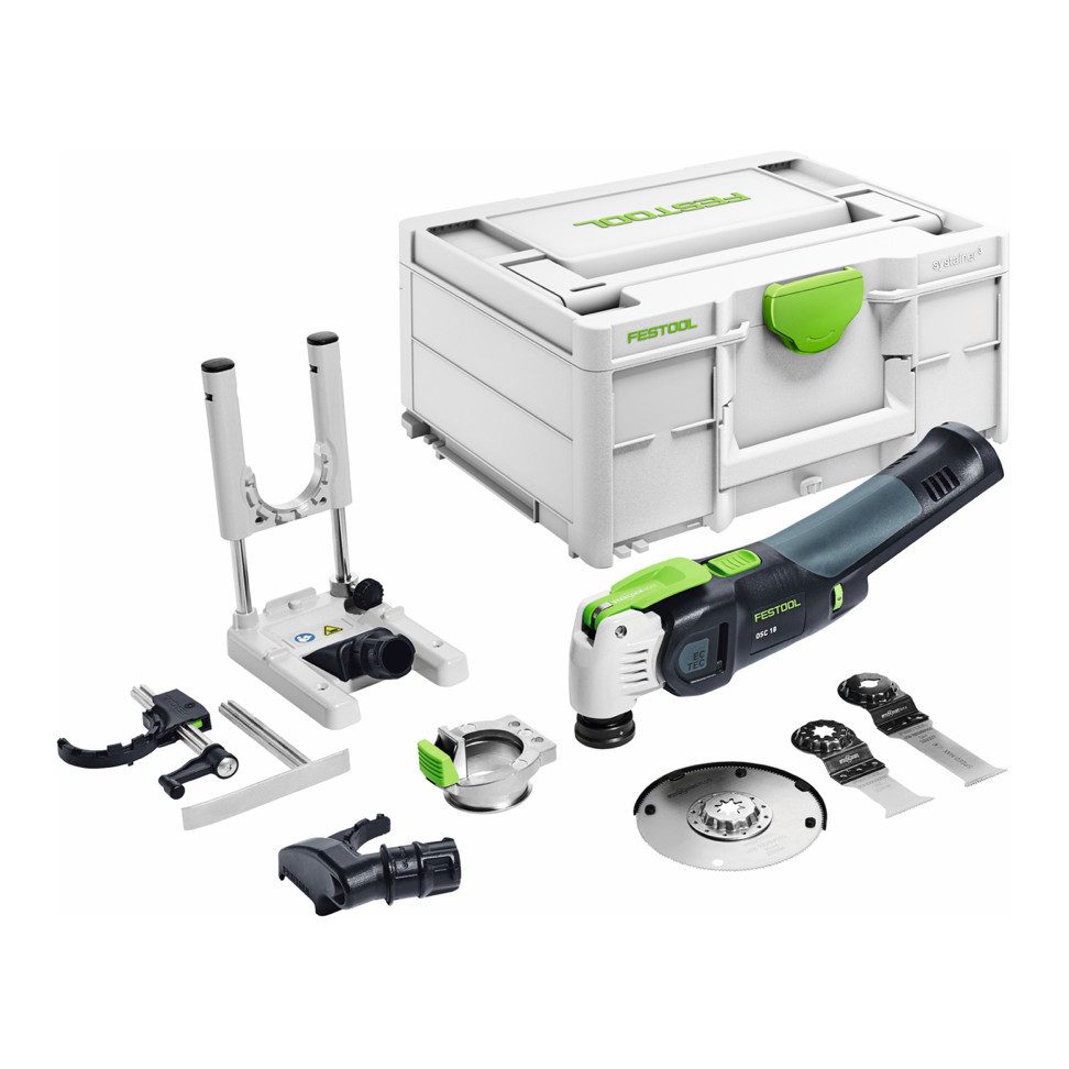 FESTOOL Akku-Multifunktionswerkzeug VECTURO OSC 18 E-Basic Set Akku Oszillierer 18 V Starlock Max (57659