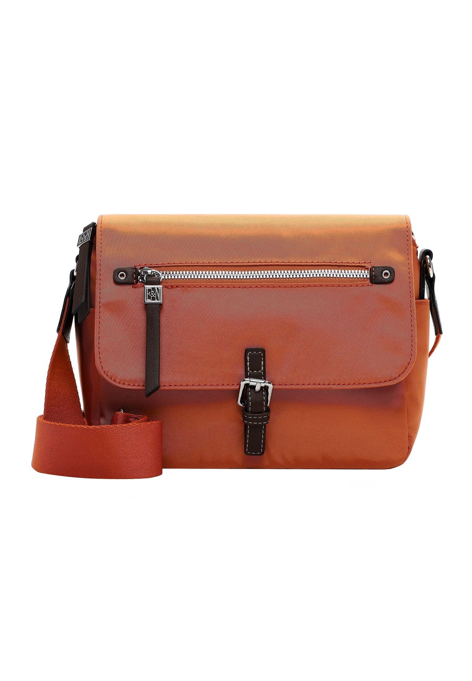 Borsa A Tracolla Donna Emily & Noah E&N Esther In Nylon Nero, Con Scomparti E Cerniera, Tracolla Regolabile