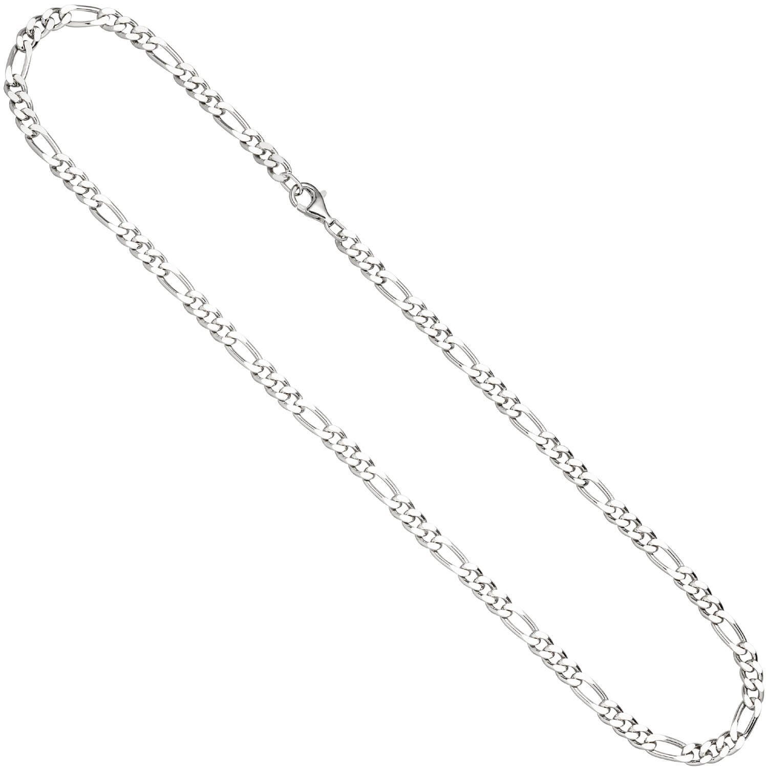 Schmuck Krone Silberkette 5,3mm Kette Figarokette aus 925 Silber 50cm, Silb günstig online kaufen