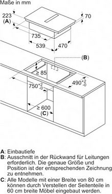 Constructa Kochfeld mit Dunstabzug CV438236