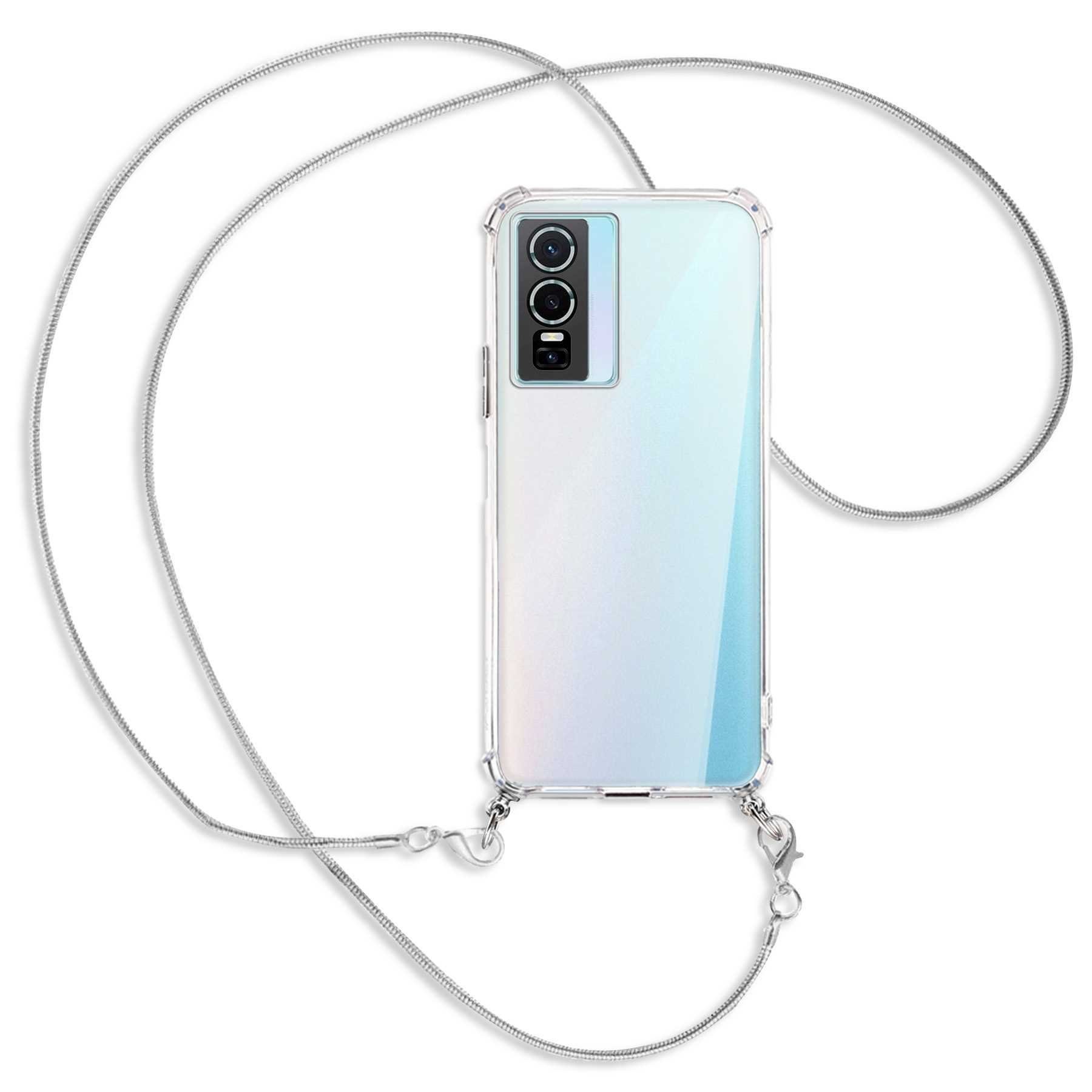 mtb more energy Handykette für vivo Y76 5G [NC-566-MK], Umhängehülle mit Metallkette [NC-566-MK]