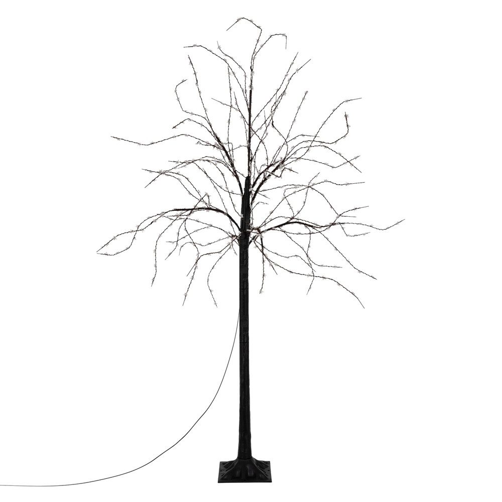 ECD Germany LED Baum Lichterbaum LED Beleuchtung Gartenleuchte Kunstbaum Weihnachtsdekobaum, Leuchtbaum mit 600 LEDsfür Innen & AußenWarmweiß