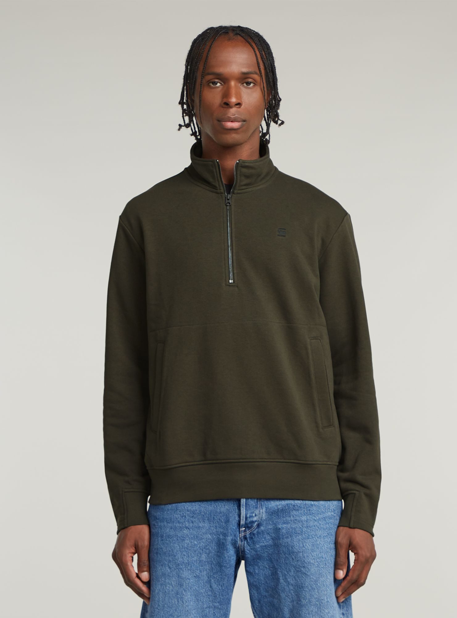 Longpullover Nifous Half Zip Sweater