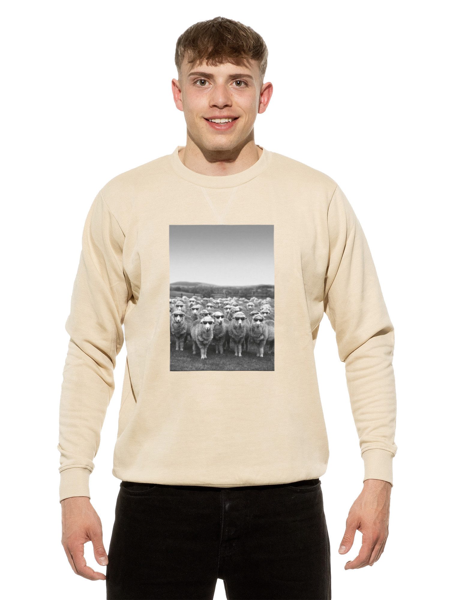 Cotton Prime® Hoodie Schafe mit weichem Innenfleece