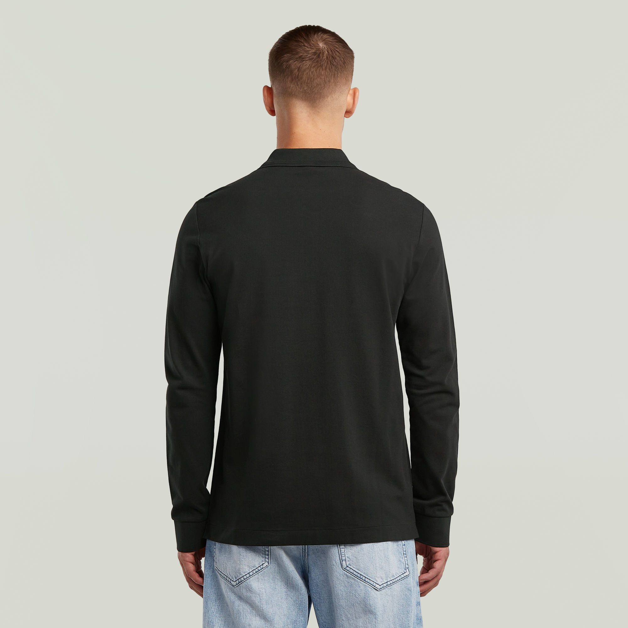 G-STAR Poloshirt Dunda Slim Polo langärmlig, mit Logo