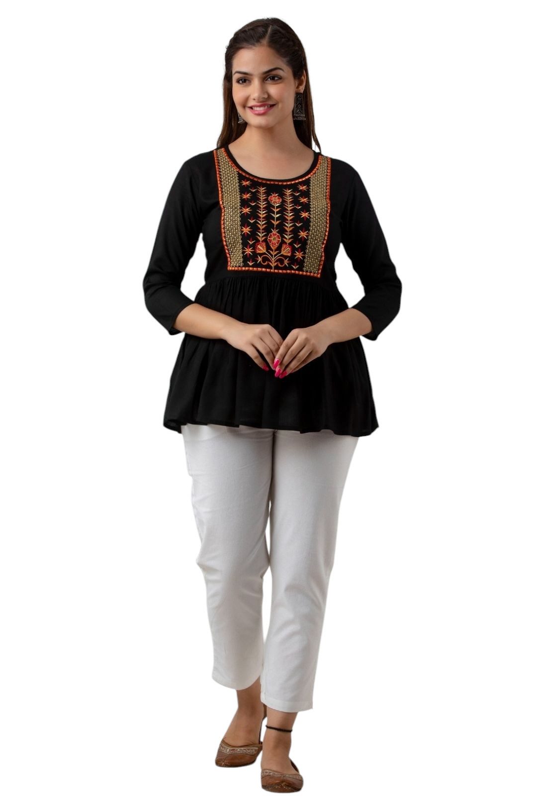 Blusentop Embroiderd