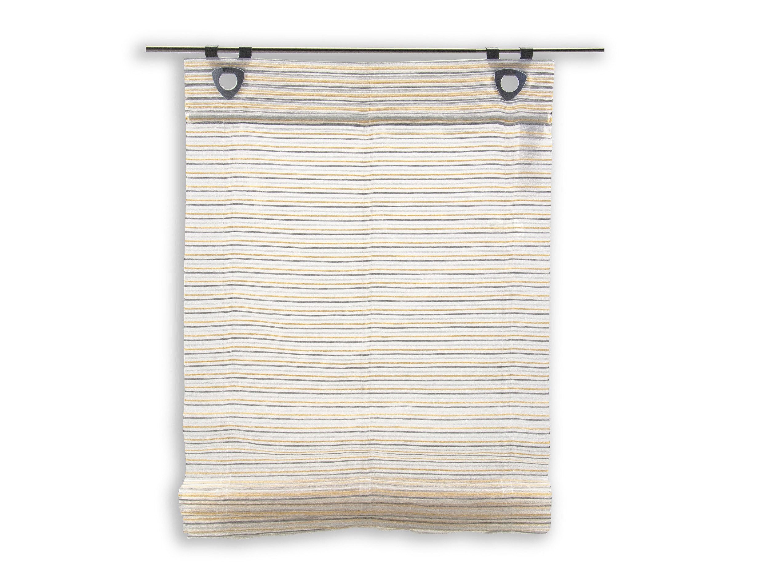 Clever-Kauf-24 Raffrollo, mit Ösen, ohne Bohren