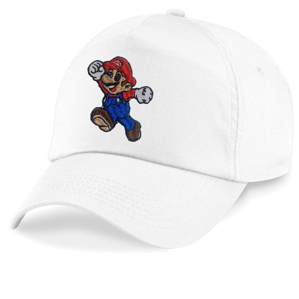& Weiss One Baseball Blondie Luigi Nintendo Klempner Stick Cap Mario Brownie Size Kinder Super Patch