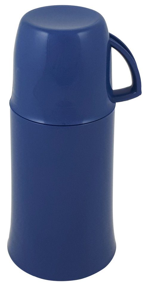 Helios Isolierflasche Elegance Kunststoff 0,25 Liter taubenblau Henkelbecher