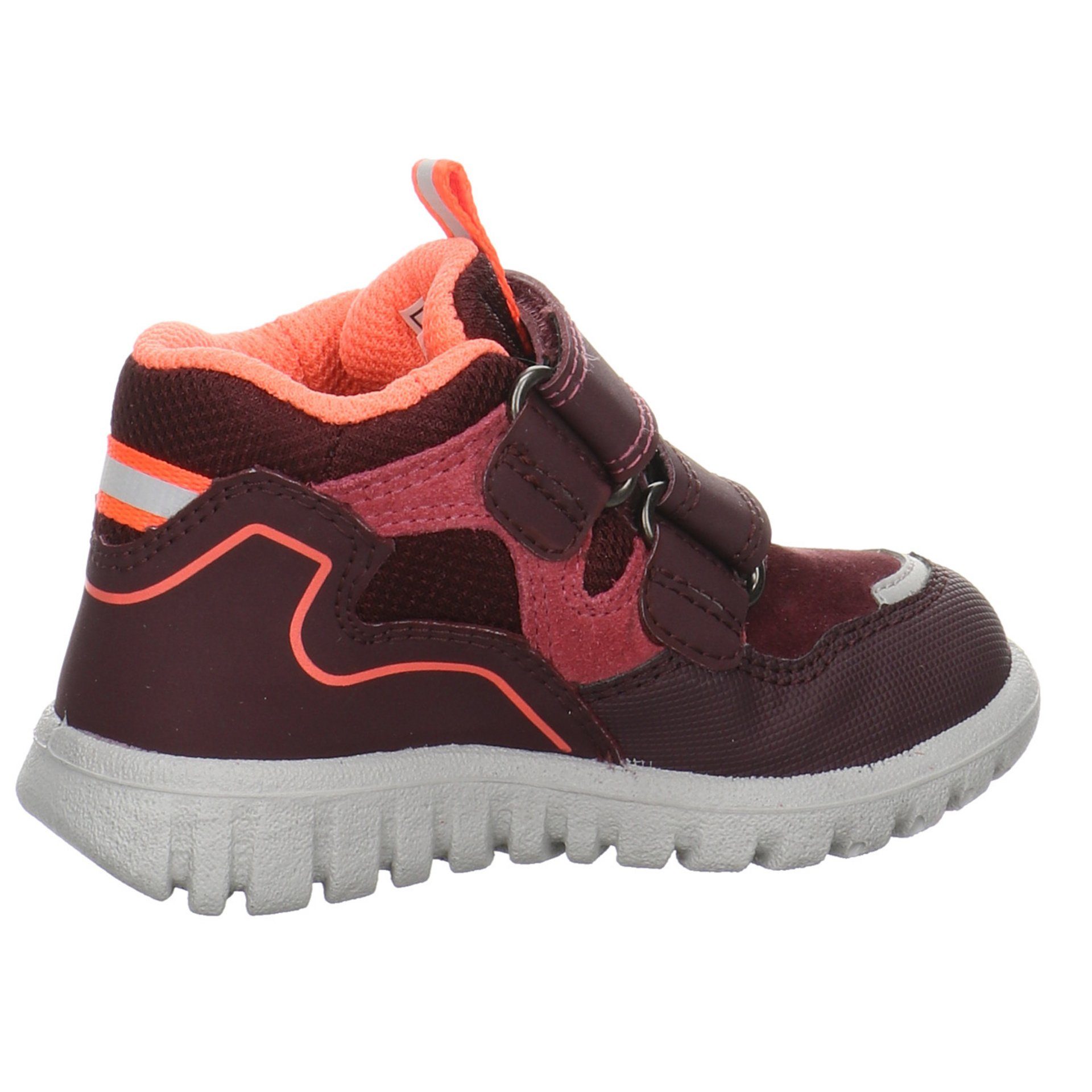 Superfit Sport 7 Mini Klettschuh Leder-/Textilkombination rot+lila Leder-/Textilkombination Klettschuh Kombi sonst