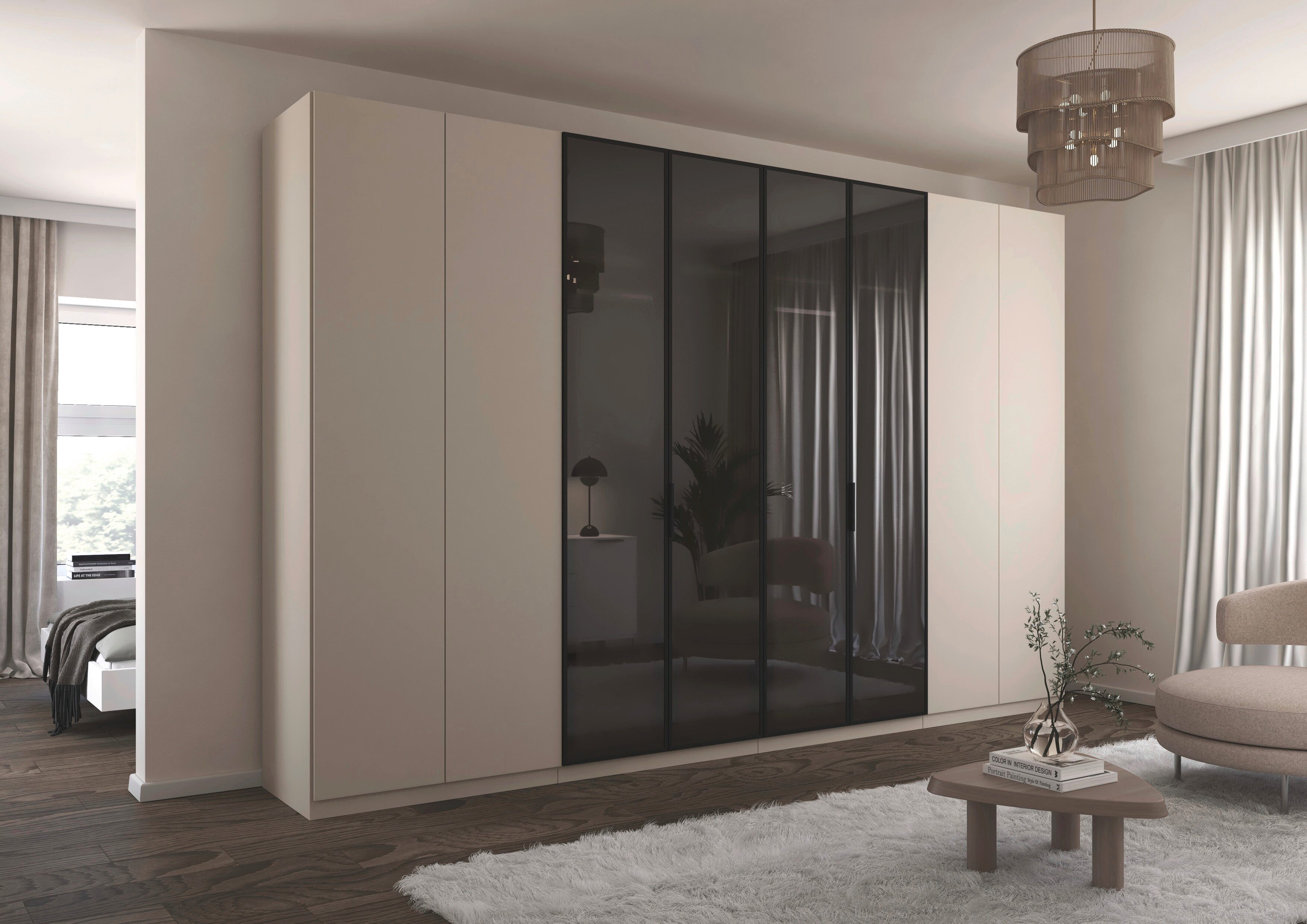 OTTO home Kleiderschrank Schrank Möbel Schlafzimmer Garderobe Mietswohnung WELTNEUHEIT NYLLA (3 Ausstattungsvarianten - Breiten 136-405 cm, Höhen 212/231 cm) PA – Bild 2 von 5