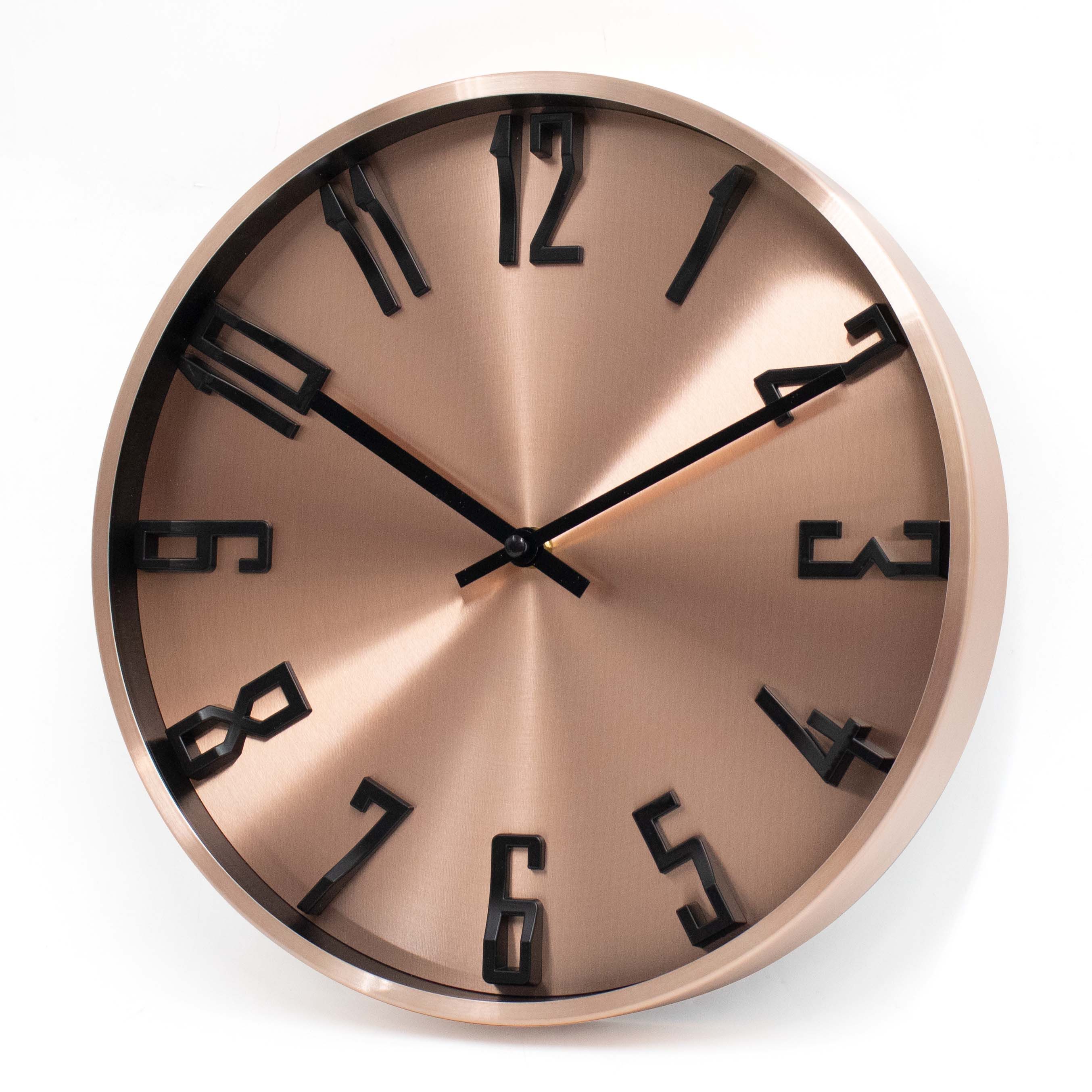 K&L Wall Art Wanduhr Metalluhr modern Aluminium Wanduhren ohne Ticken (Quar günstig online kaufen