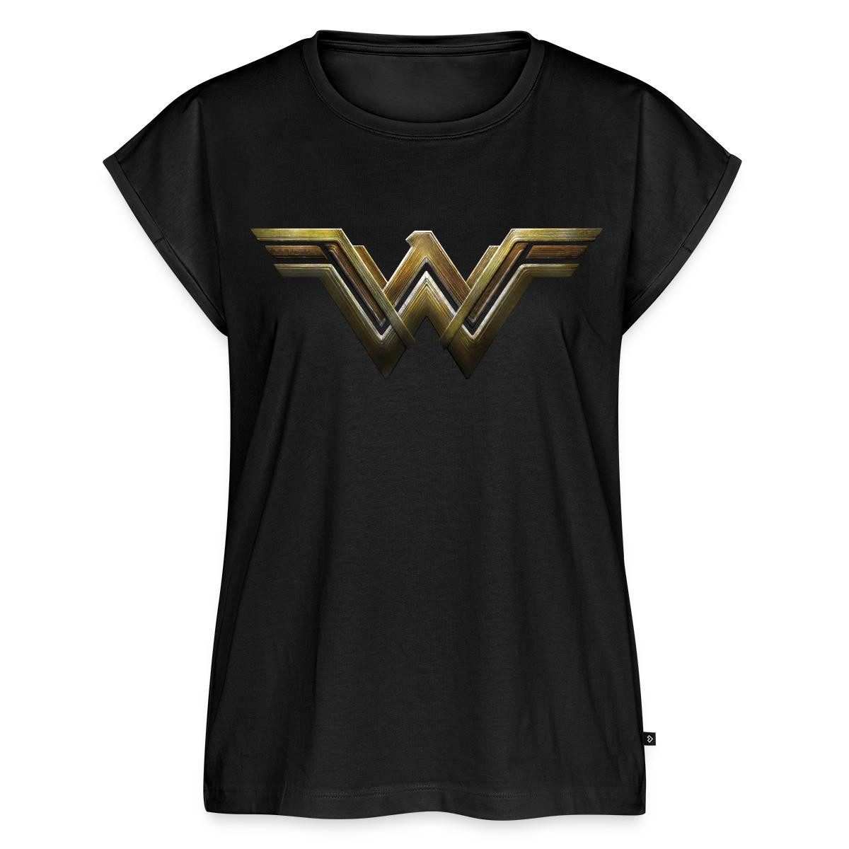 Spreadshirt T-Shirt Wonder Woman Logo Frauen Casual T-Shirt (1-tlg)