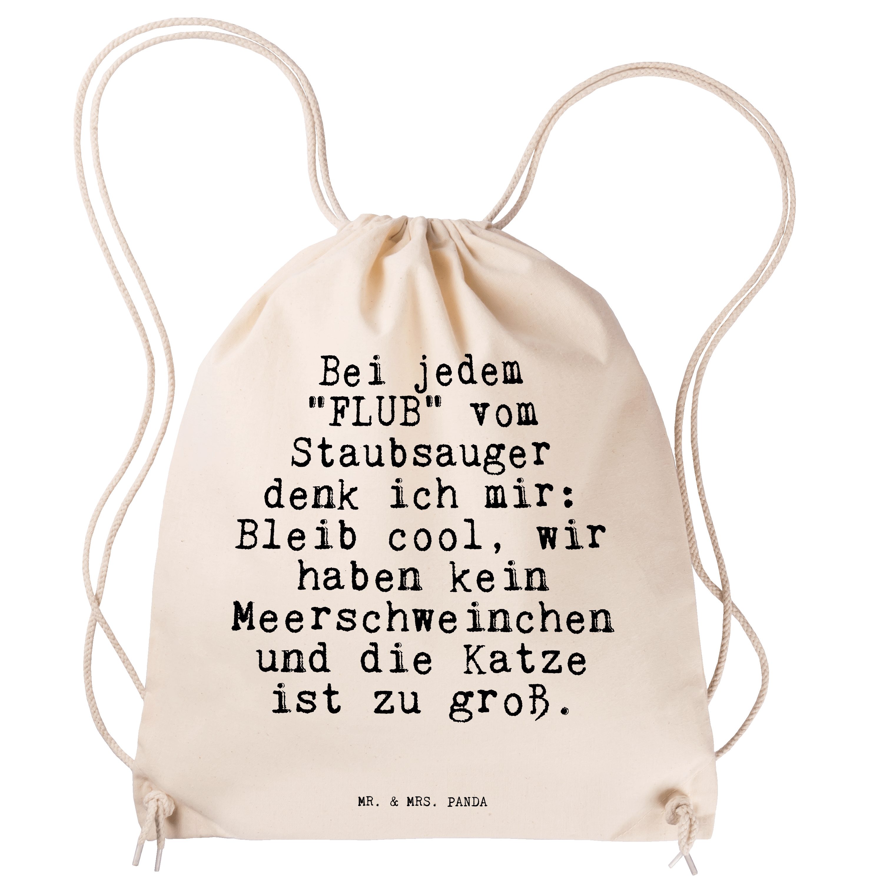 "FLUB" - jedem Hausfrau, & Mrs. Staubsaug Transparent Bei vom... Sporttasche (1-tlg) Panda Geschenk, Mr. -