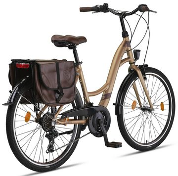 Licorne Bike Cityrad Licorne Bike Stella Plus Premium City Bike in Zoll Aluminium Fahrrad