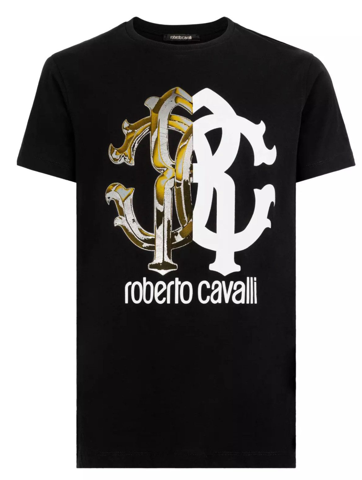 roberto cavalli T-Shirt Firenze RC Logo Slim Fit Shirt Haupt- und luxuriöse günstig online kaufen