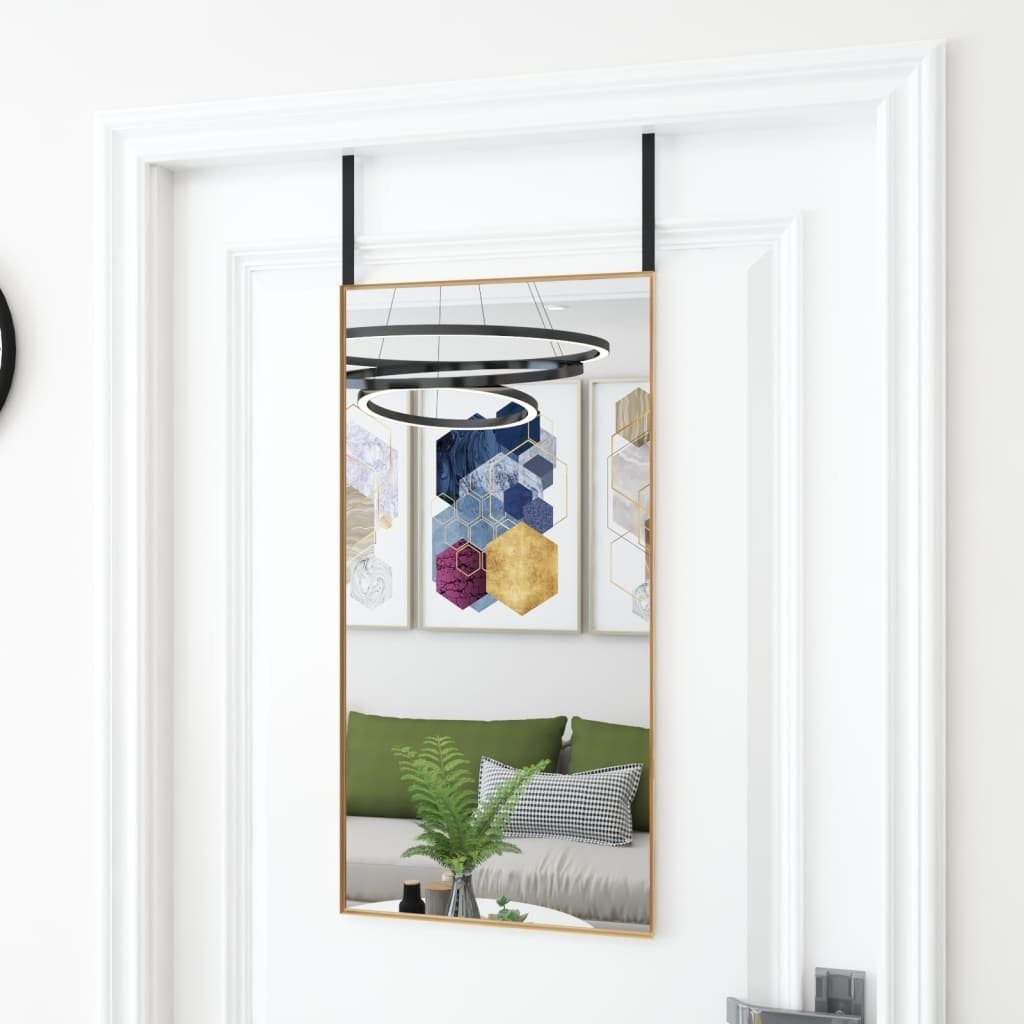 40x80 furnicato und Golden Türspiegel cm Aluminium Glas Wandspiegel