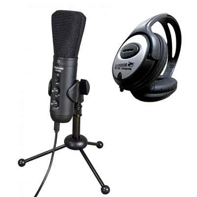 Tascam Mikrofon TM-250U, mit Kopfhörer