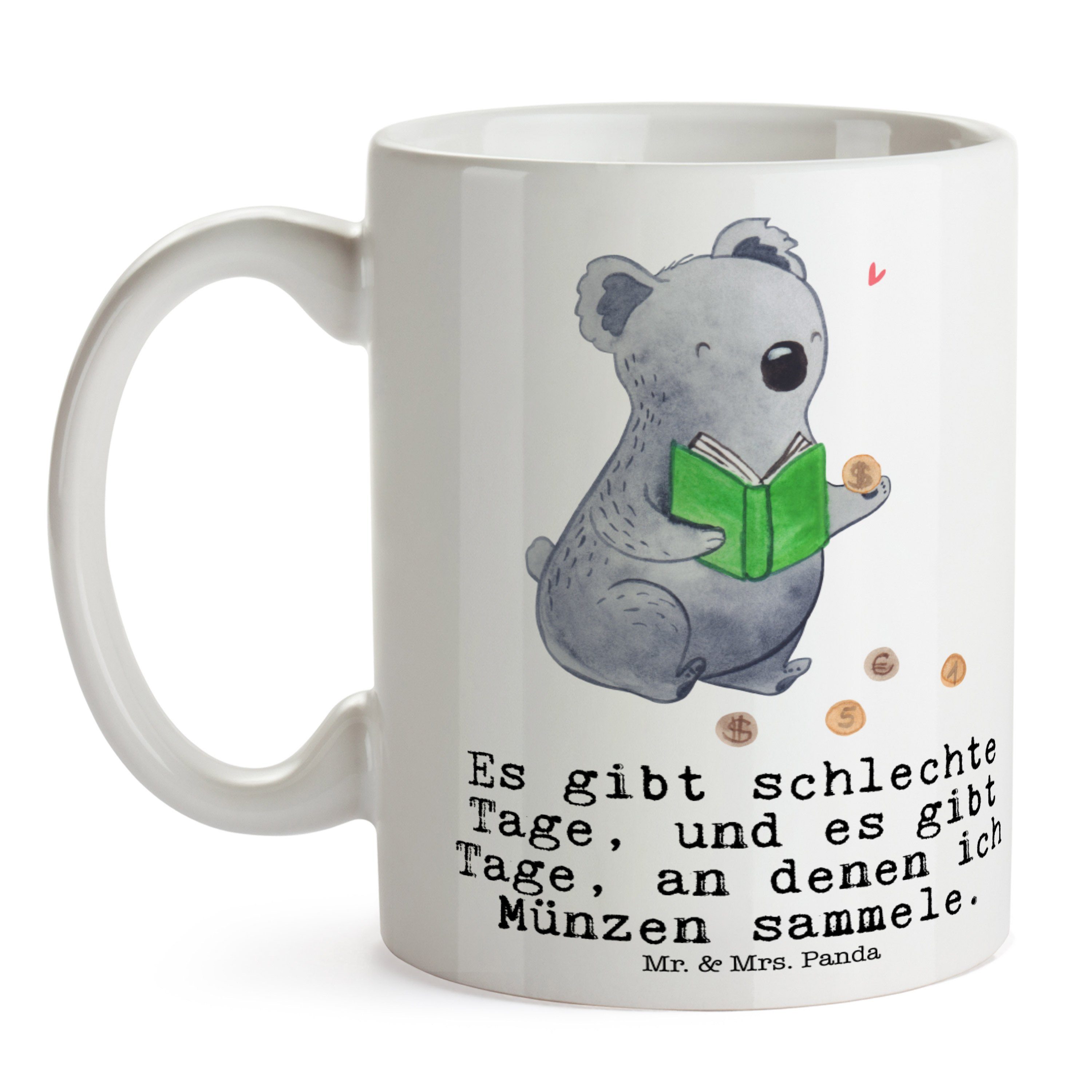 sammeln & Tage Mr. Panda Danke, Weiß Mrs. Münzen Keramik - - Kaff, Tasse Kaffeetasse, Koala Geschenk,