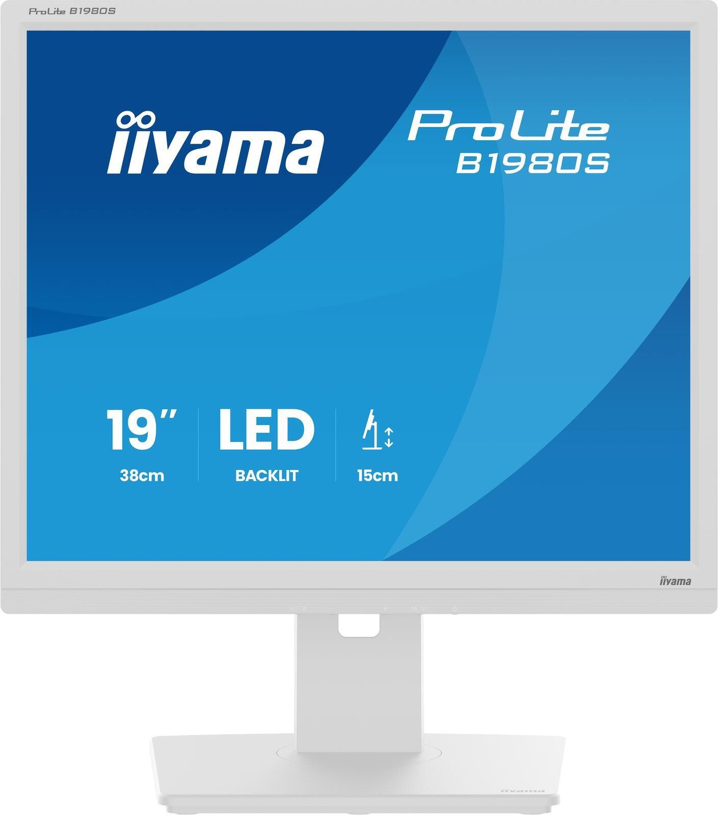 Iiyama iiyama ProLite B1980S-W1 TFT-Monitor (1280 x 1024, 3 ms Reaktionszeit, 75 Hz, TN Panel)