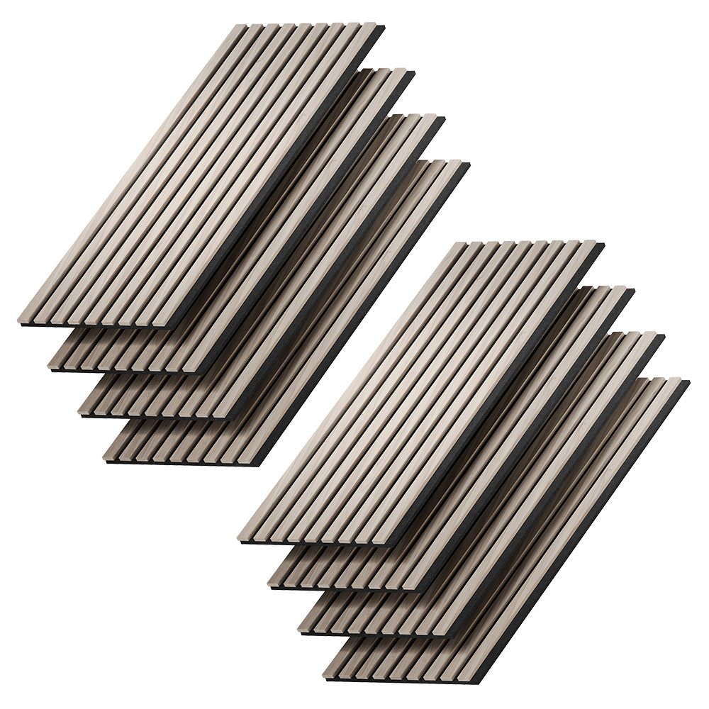 Vicco Wandpaneel Akustikpaneel, Braun, 8 Stück, (8-tlg)