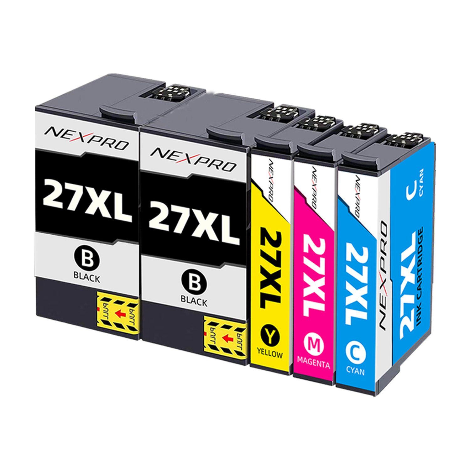 Multipack 5er XL 27 magenta/cyan/yellow) für WF3620DWF 27 Epson Tintenpatrone NEXPRO XL Epson Druckerpatronen WF7110DTW, schwarz/ WF3640DTWF (Packung, Druckerpatronen