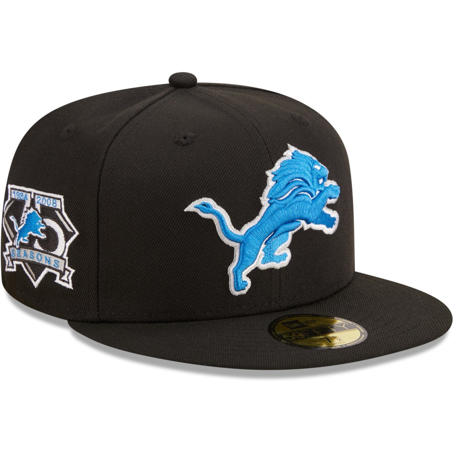 Seasons 75 59Fifty Detroit New Era Lions Cap Fitted