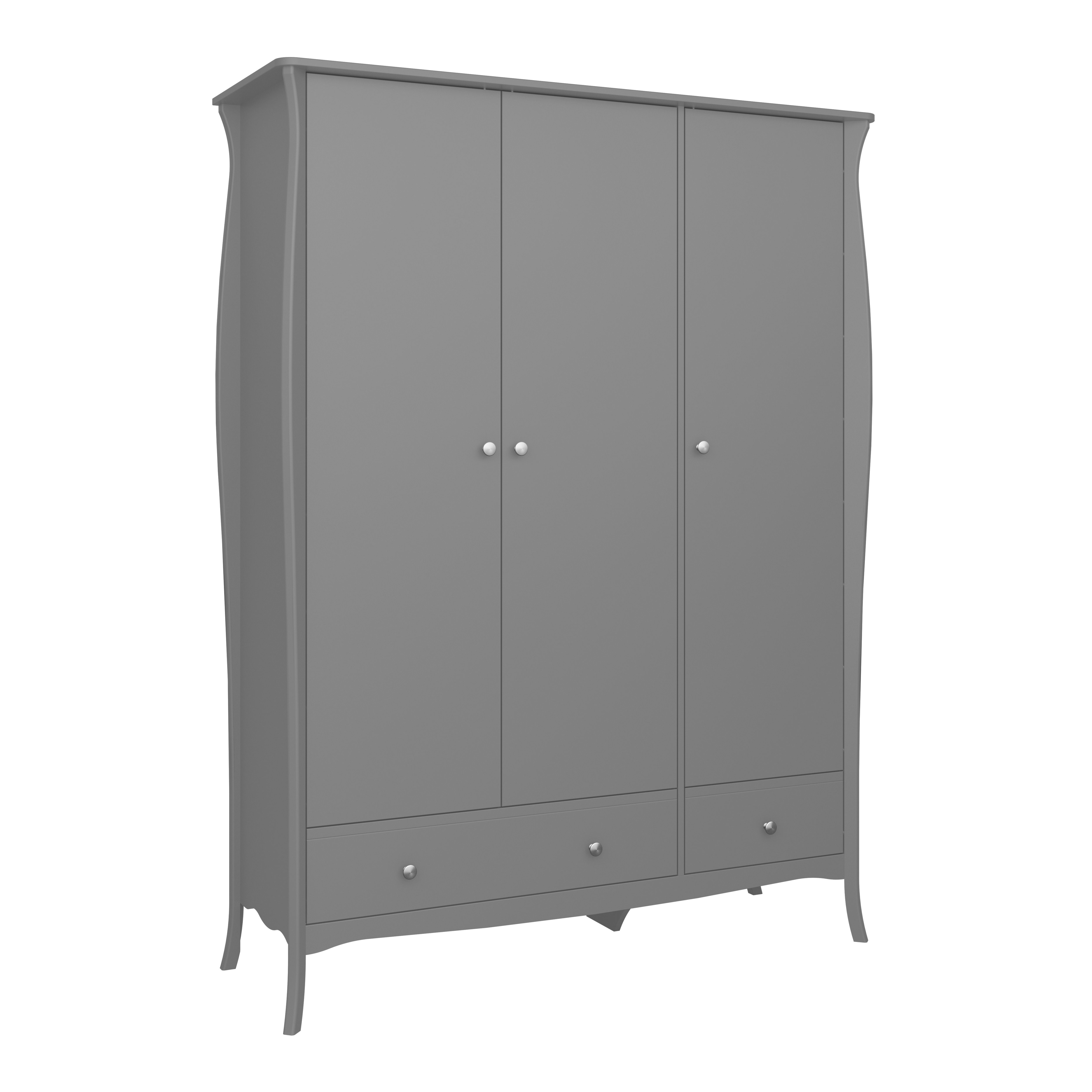 ebuy24 Kleiderschrank Baroque Kleiderschrank 3 Türen und 2 Schubladen gr