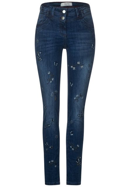 Hosen - Cecil Loose fit Jeans mit Blumen Stickerei ›  - Onlineshop OTTO