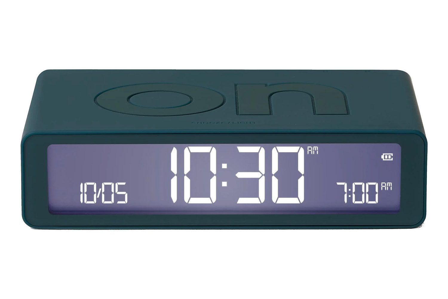 Lexon Quarzwecker Digital-Flip Classic Blau