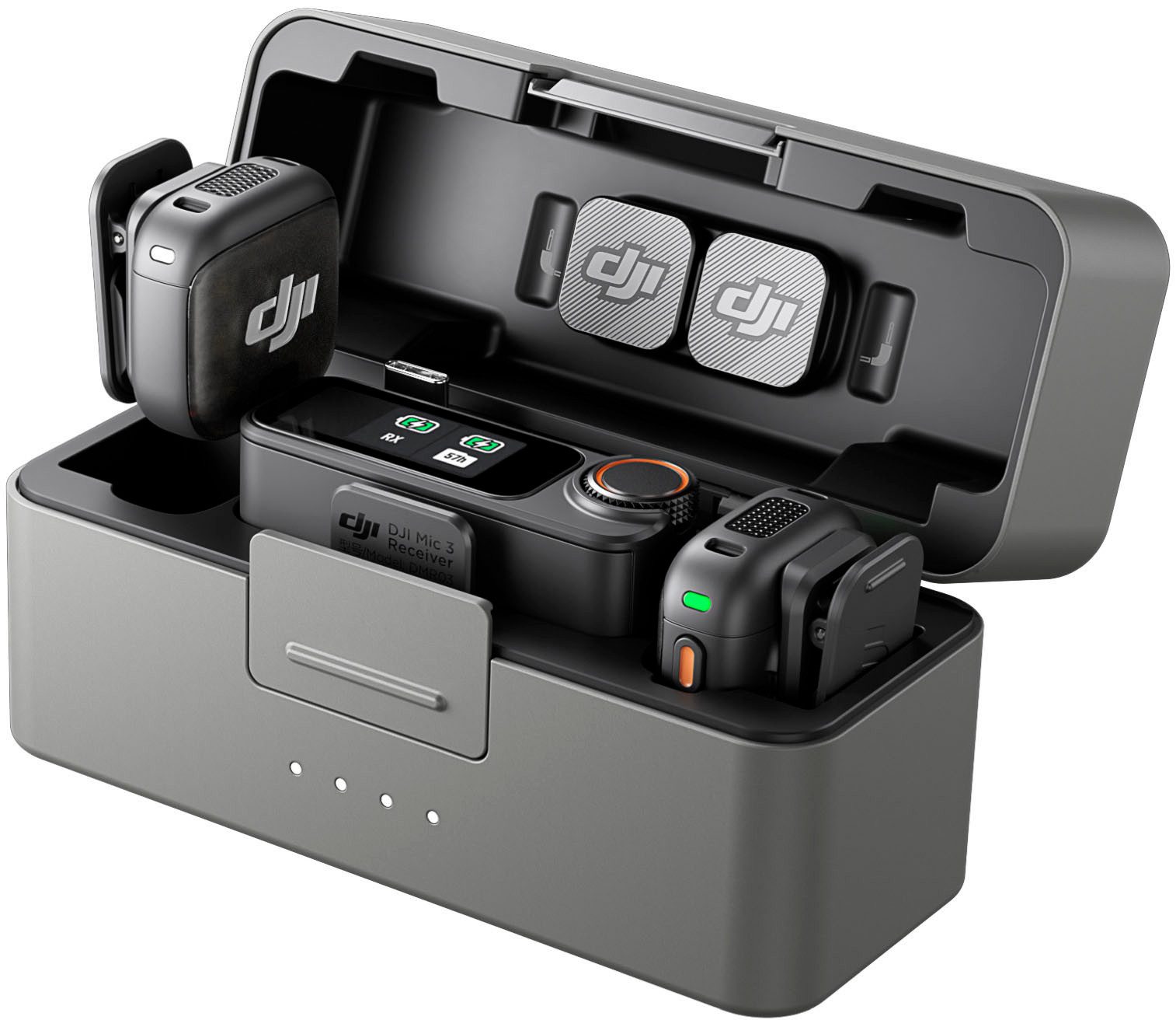 DJI Mikrofon Mic 3 (2 Sender + 1 Empfänger + Ladeschale) (Set)