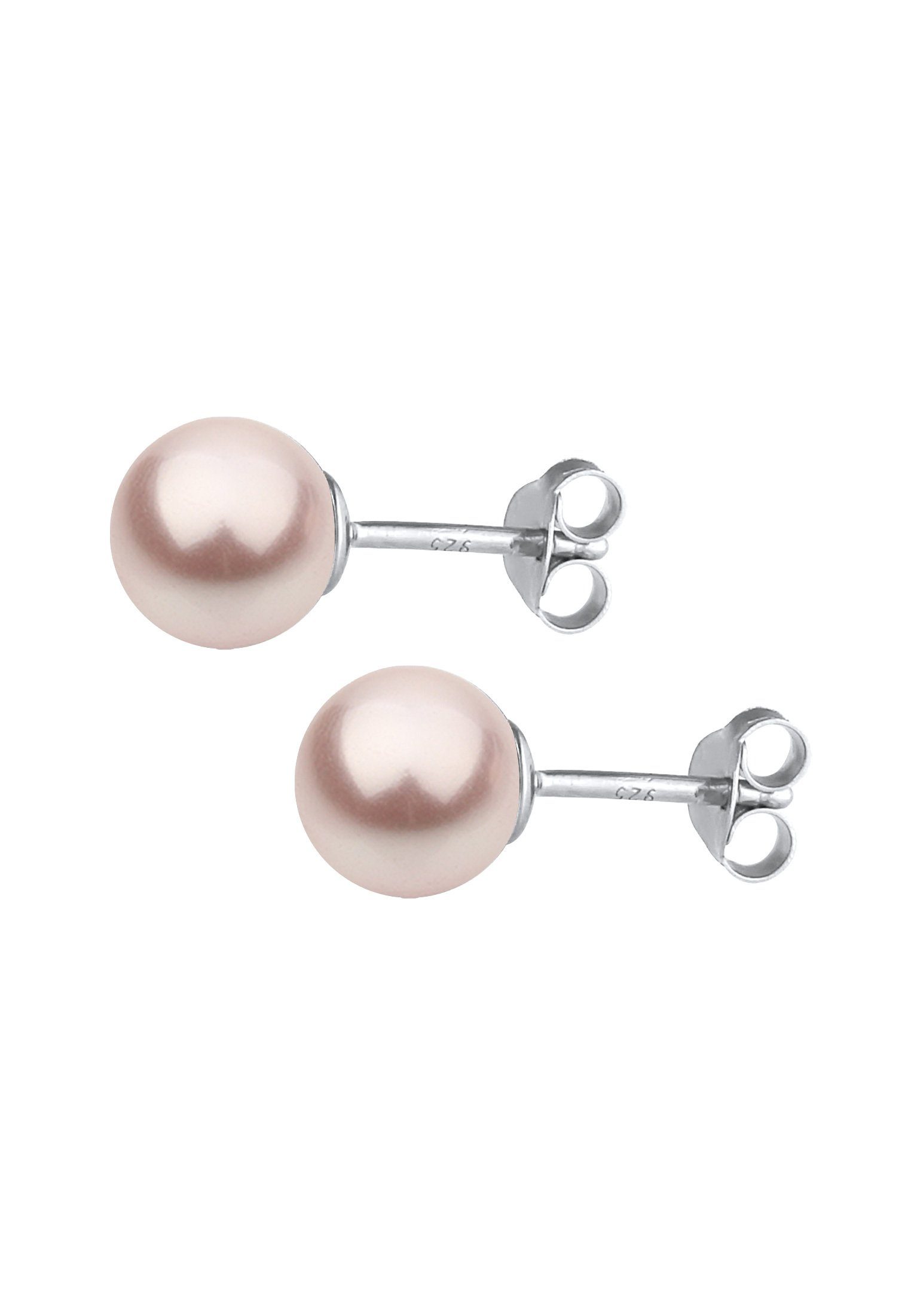 Nenalina Perlenohrringe Basic Synthetische Perle 925 Silber