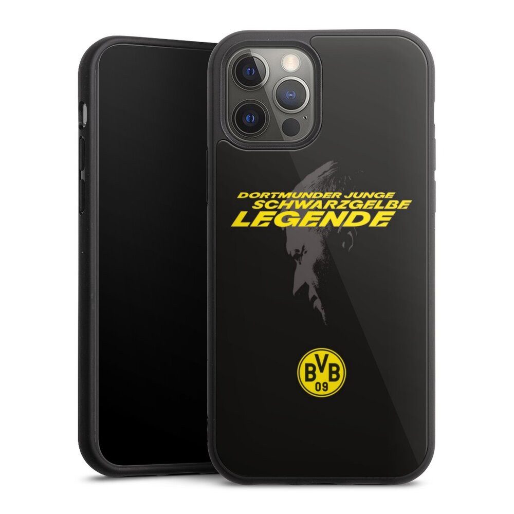 DeinDesign Handyhülle Marco Reus Borussia Dortmund BVB Danke Marco Schwarzgelbe Legende, Apple iPhone 12 Pro Gallery Case Glas Hülle