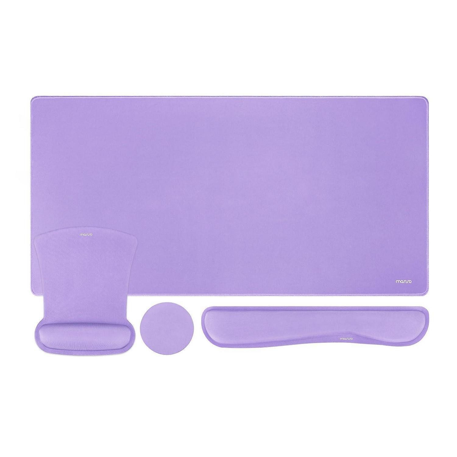 LuxusKollektion Gaming Mauspad Mauspad Set Ergonomisch Lila (1-St)