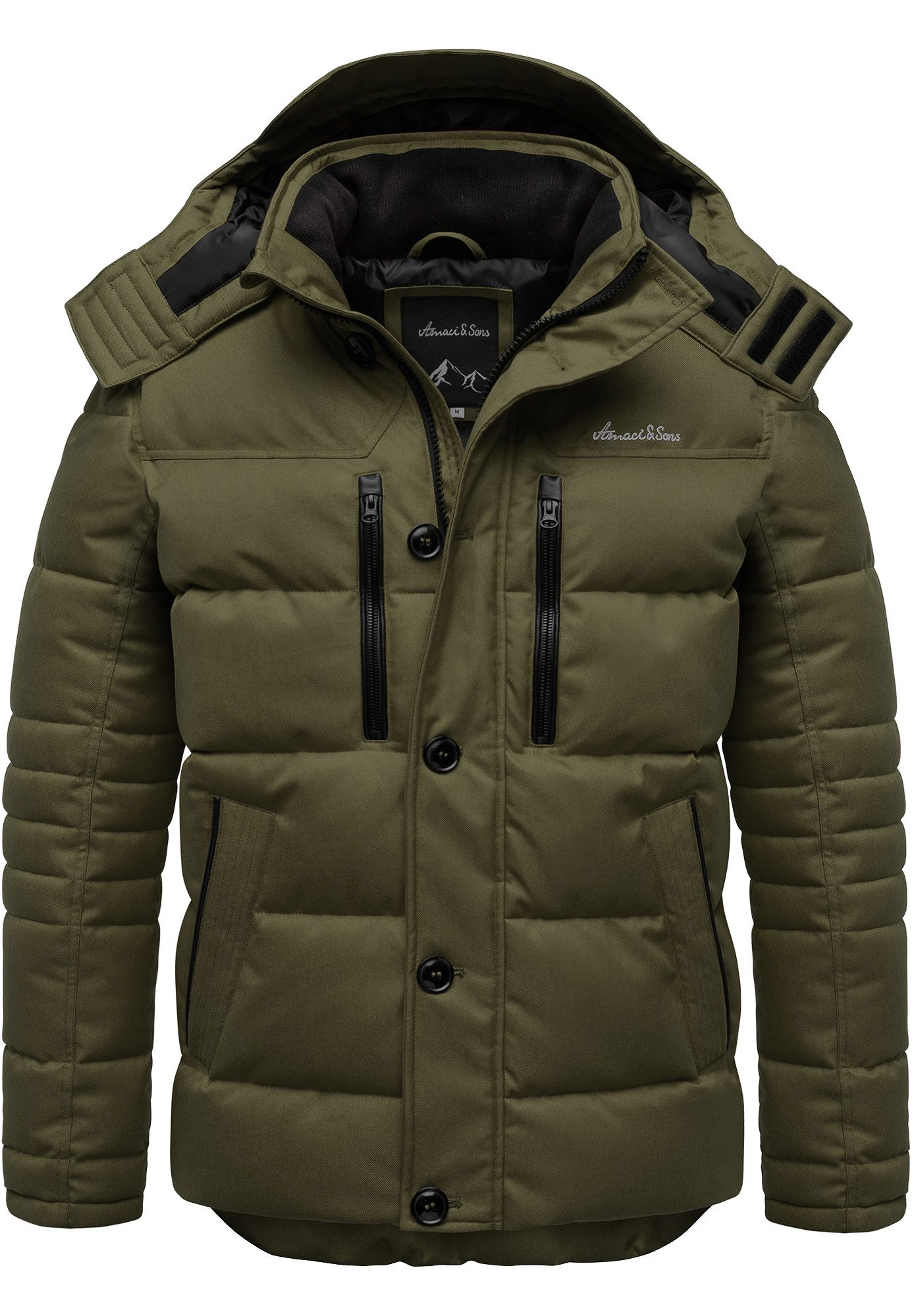 Amaci&Sons Winterjacke WACO Winterjacke Herren Gefütterte Winter Jacke für günstig online kaufen