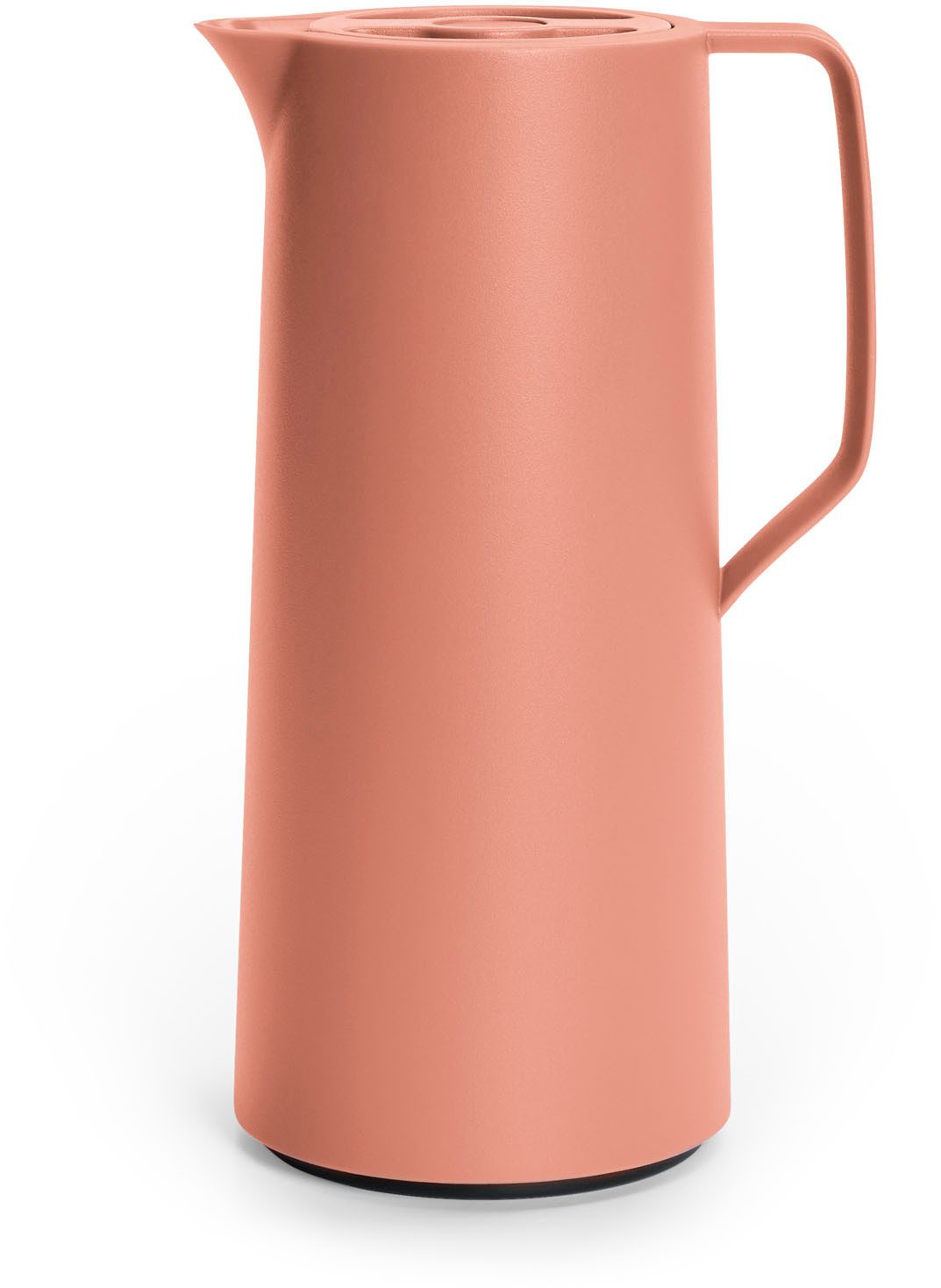 Emsa Isolierkanne Motiva in modernem Design, 100% auslaufsicher, Made in Germany, 1 l, (doppelwandiger Glasisolierkolben, bis zu 12h warm/24h kalt), Quick-Press-Deckel, Einhandbedienung, ergonomischer Schraubdeckel