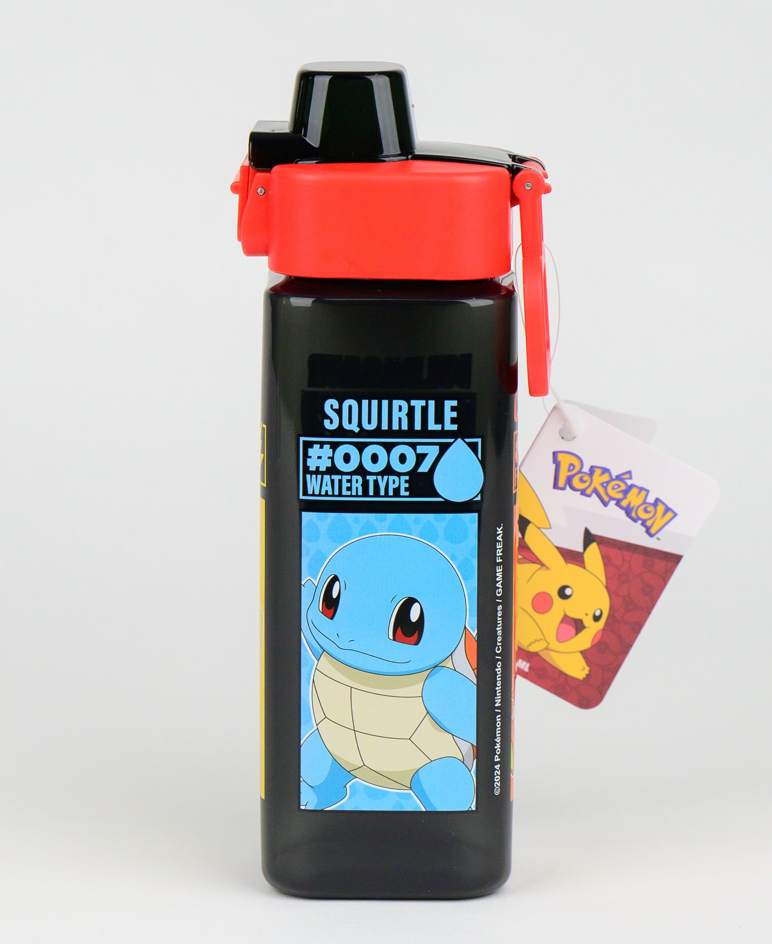 POKÉMON Trinkflasche, Kinderflasche mit Tragegriff & Klappdeckel 500 ml